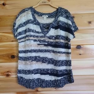 Lucky Brand Women's Knit Top Sweater Short…